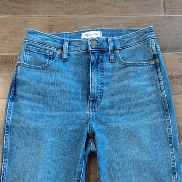 MADEWELL 10" High-Rise Skinny Jean, dark wash, 28 - Picture 5 of 14